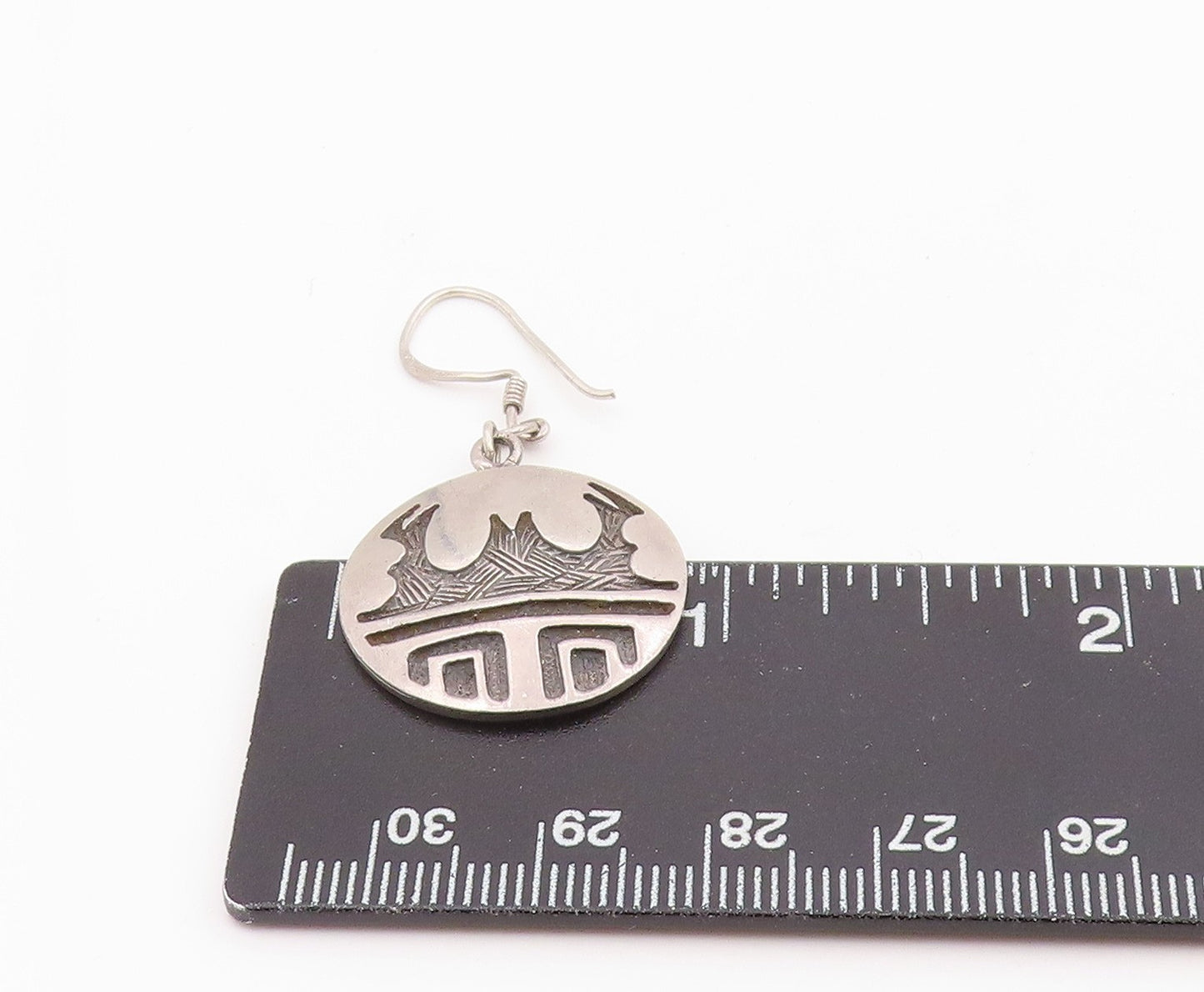 925 Sterling Silver Vintage Earrings Modernist Motif Single Pieces EG14311