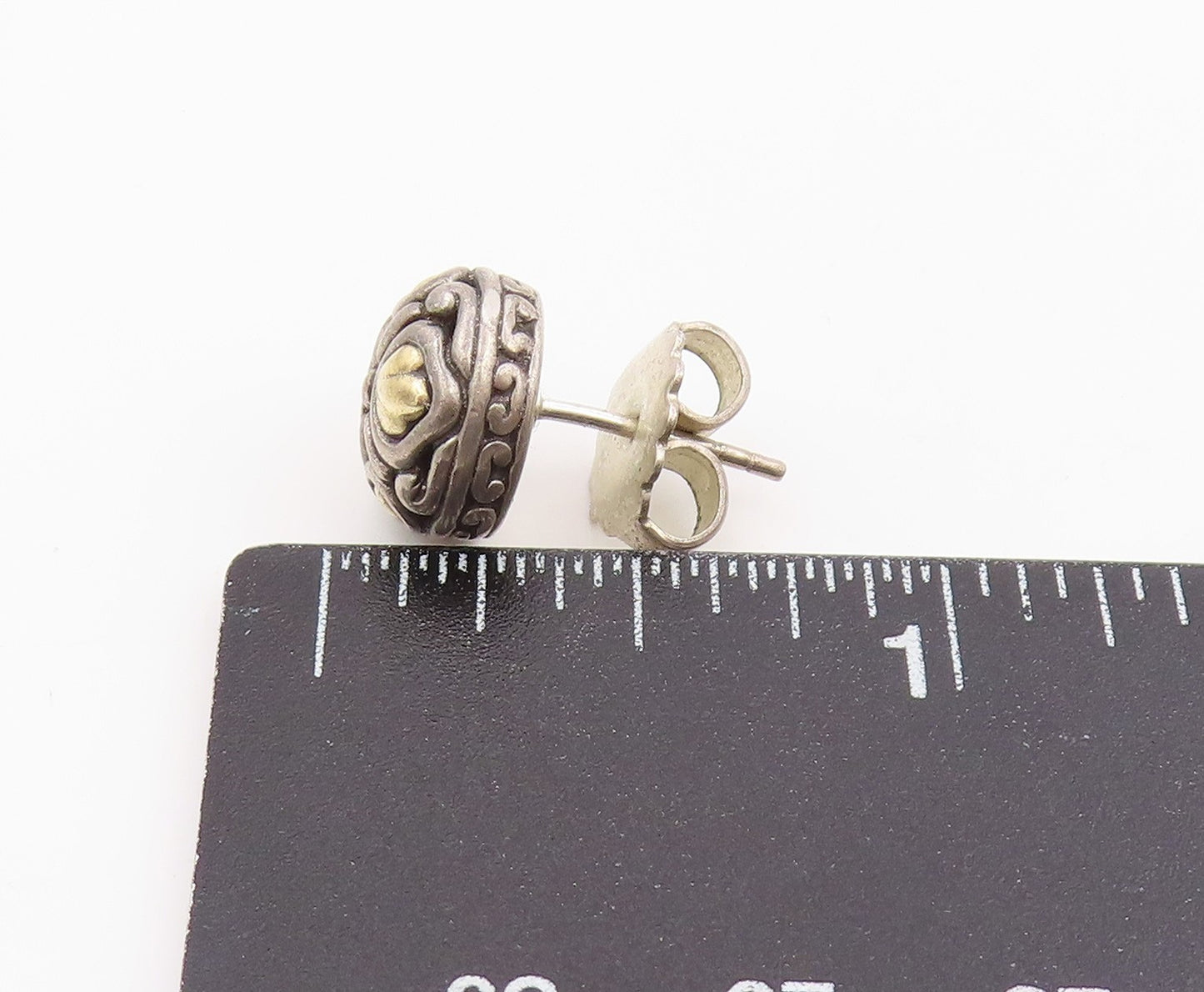 925 Sterling Silver Vintage Earrings JOHN HARDY Classic Single Pieces EG14307