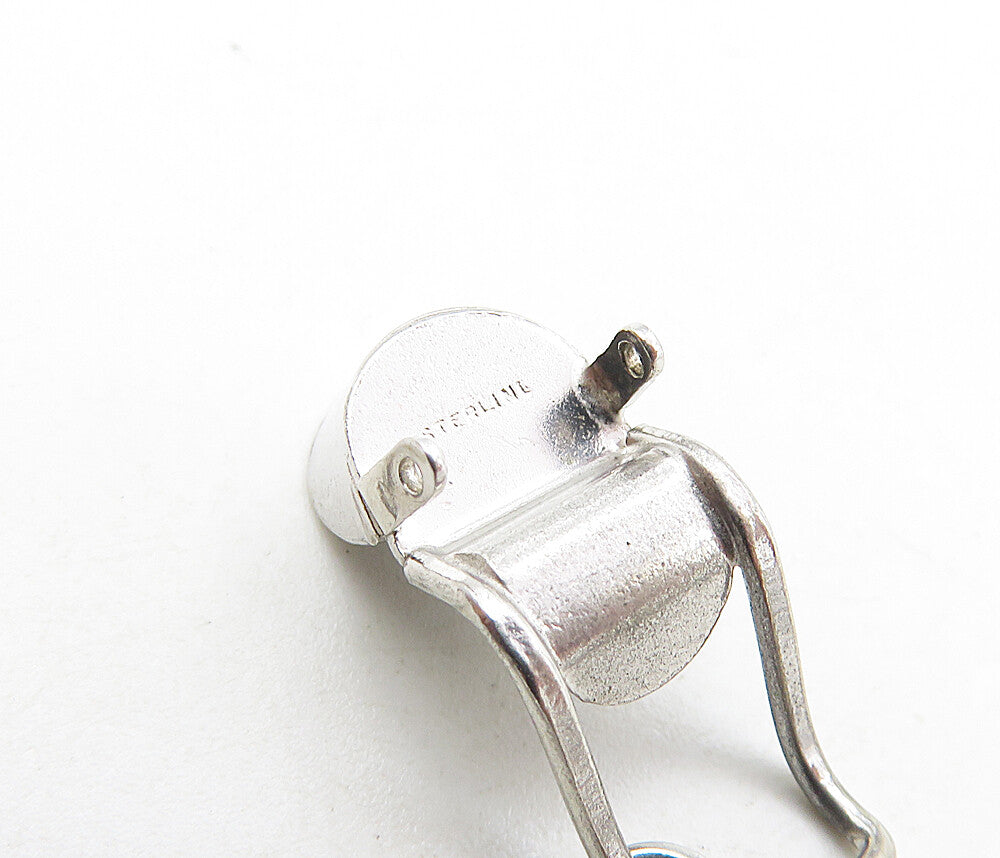 925 Sterling Silver Vintage Petite Shiny Sleigh Carriage Drop Pendant PT6881
