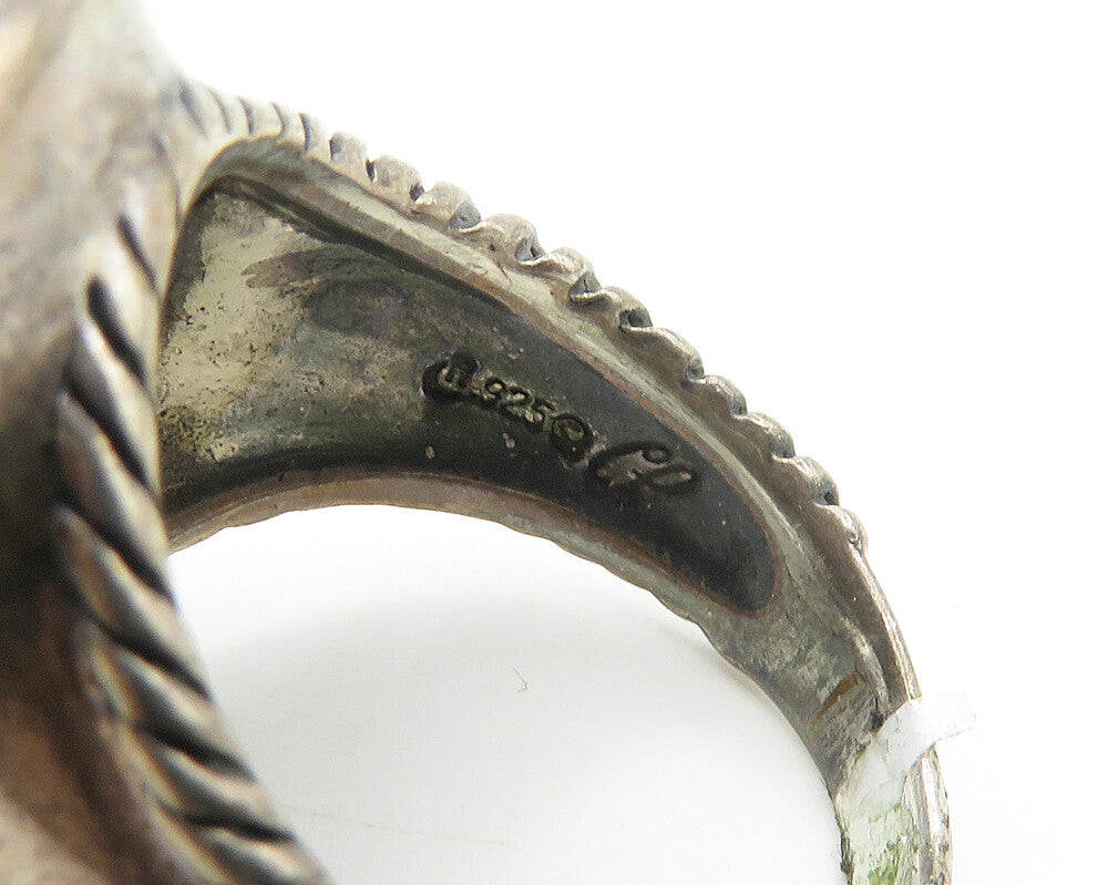 CAROLYN POLLACK RELIOS 925 Silver Vintage Rhodonite Ring Sz 9.5 RG18328