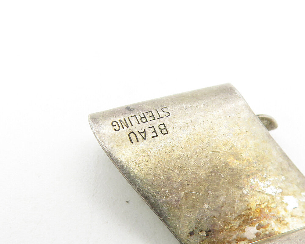 BEAU 925 Sterling Silver Vintage Dark Tone Graduate's Diploma Pendant PT9434