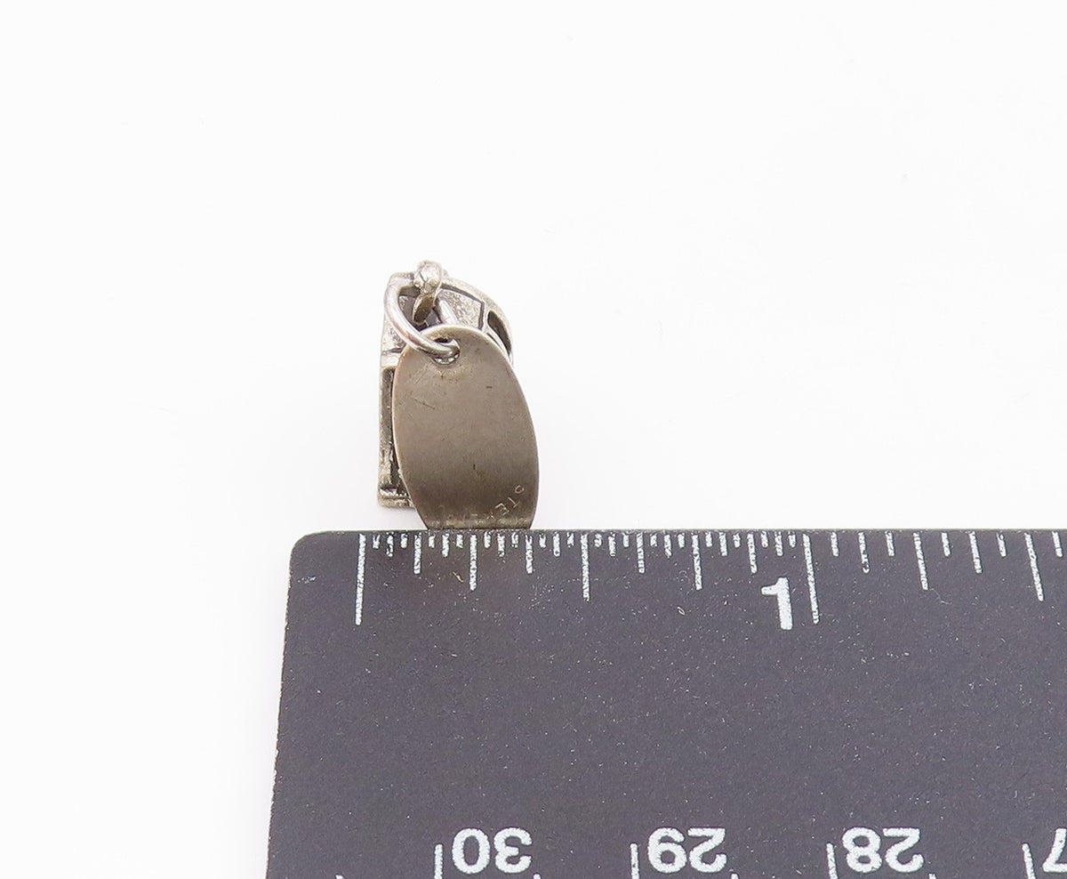 925 Sterling Silver Vintage Petite Slot Machine Las Vegas Pendant PT17973