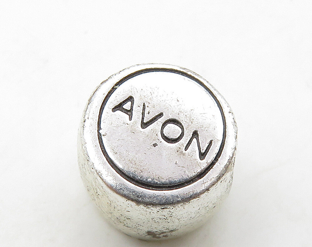 AVON 925 Sterling Silver Rainbow Crystal & Topaz Round Slide Pendant PT12696