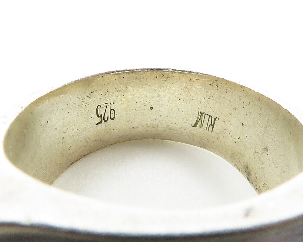 RLM STUDIO 925 Silver Vintage Sculpted Open Square Band Ring Sz 10 RG19603