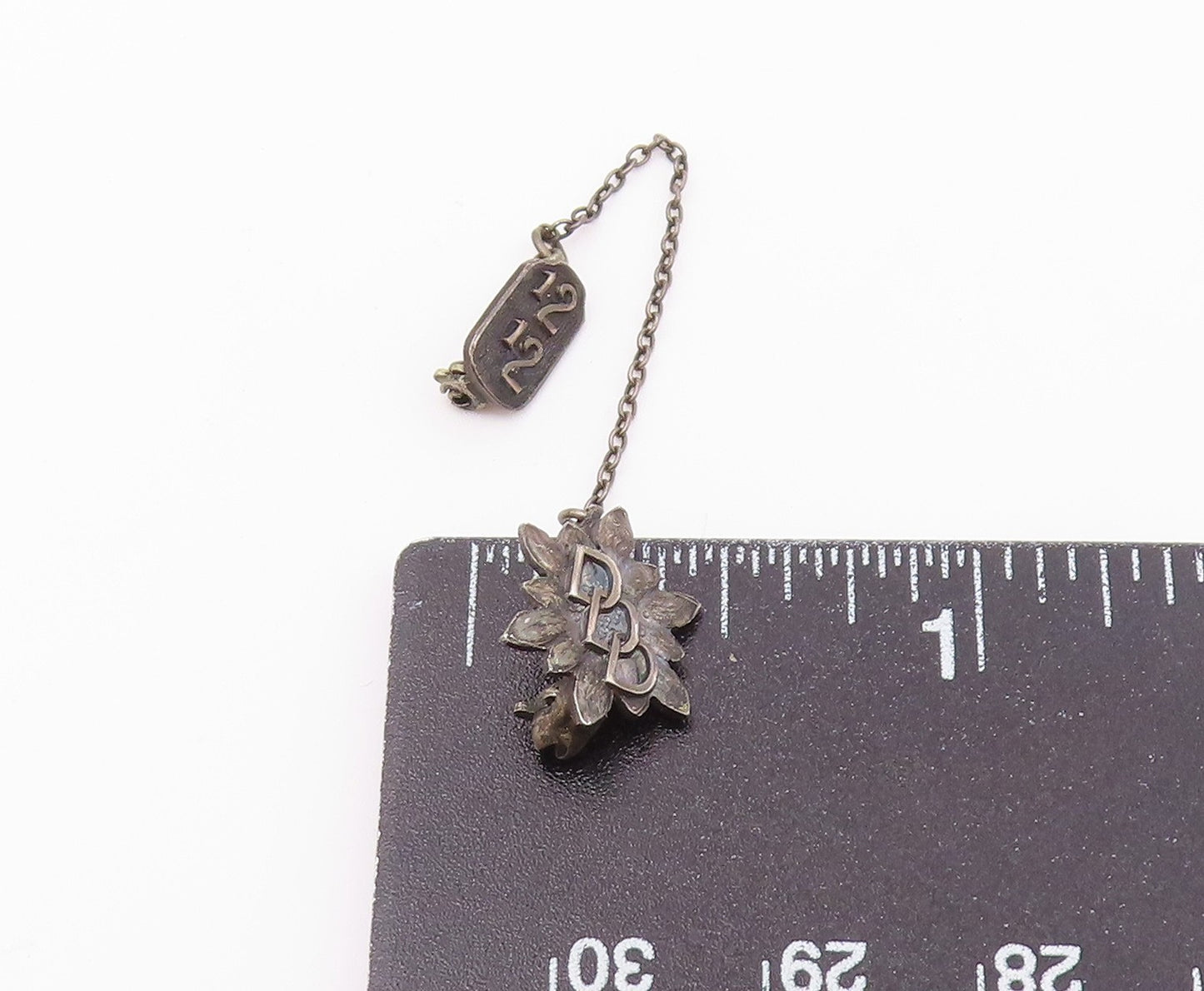925 Sterling Silver Vintage Petite United States Military Brooch Pin BP7910