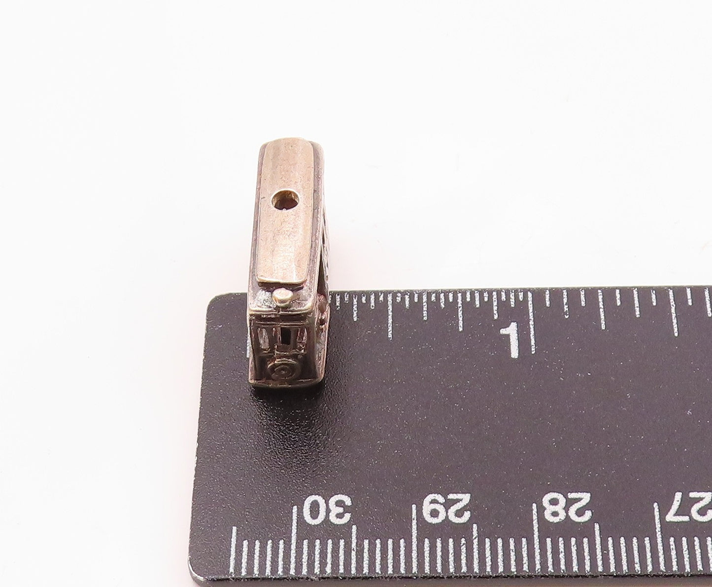 925 Sterling Silver Vintage San Francisco Cable Car Trolley Pendant PT18168