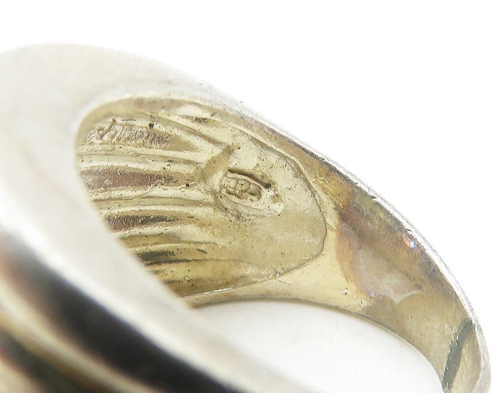 925 Sterling Silver Vintage Cubic Zirconia Cocktail Ring Sz 6.5 RG12046