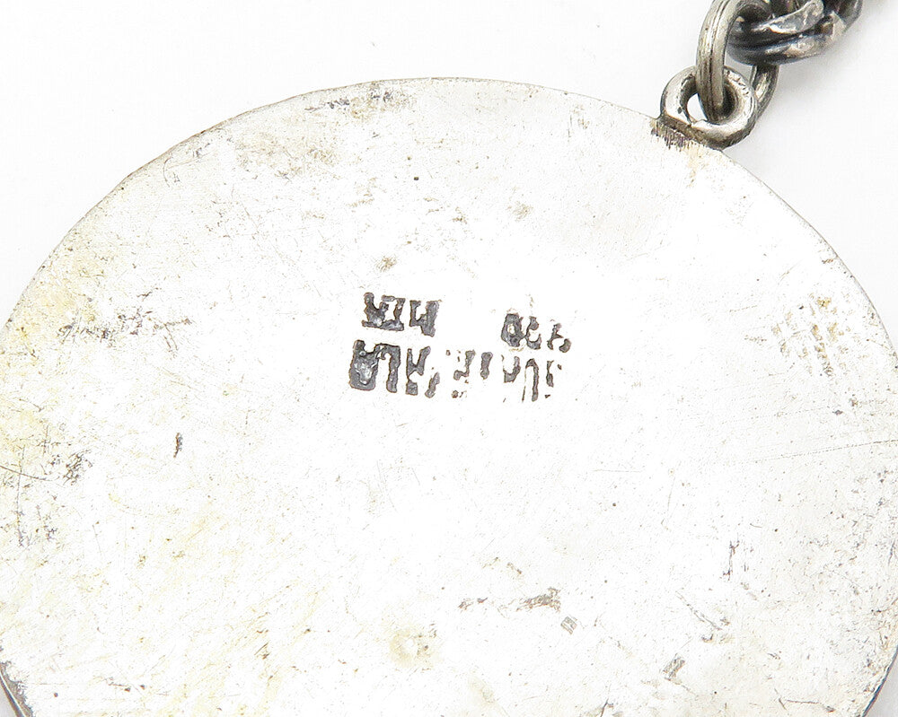 925 Sterling Silver & 18K GOLD Vintage 2 Tone Warrior Key Chain TR2631