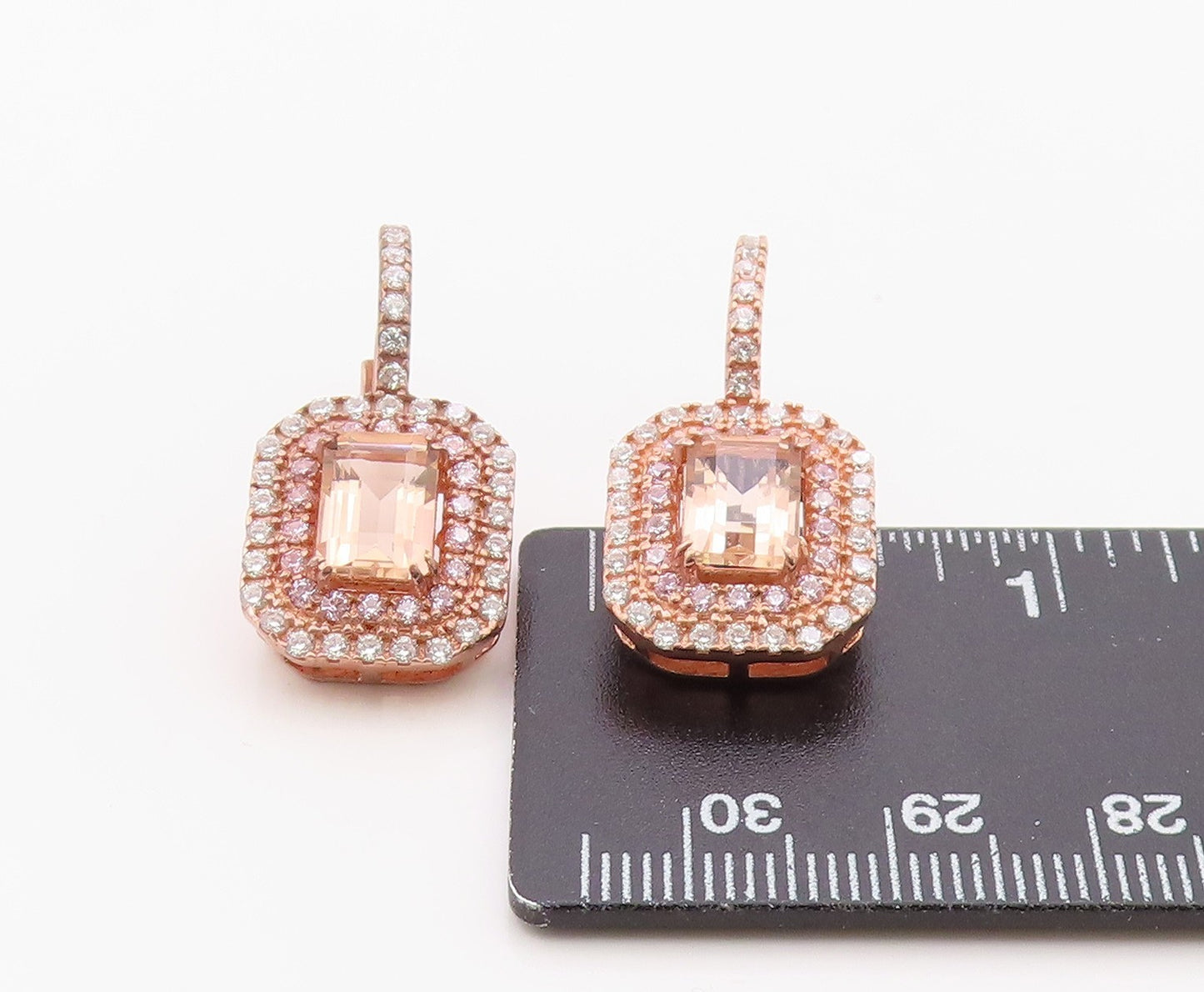 925 Sterling Silver Vintage Earrings Gold Plated CZ Halo Geometric Drop EG14388