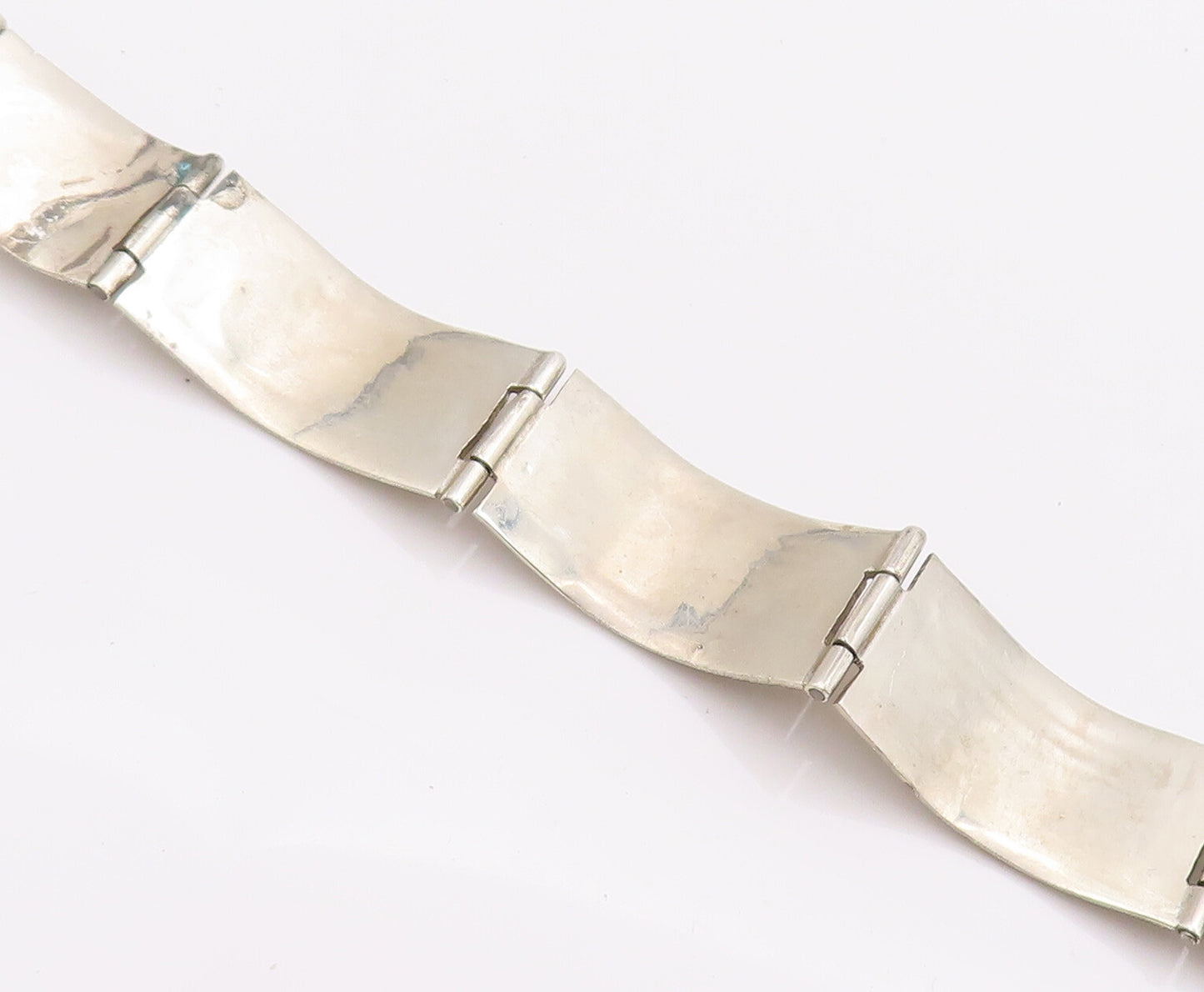 12k Gold 925 Sterling Silver Vintage Bracelet MARIANO NAVAJO Carved BT10166