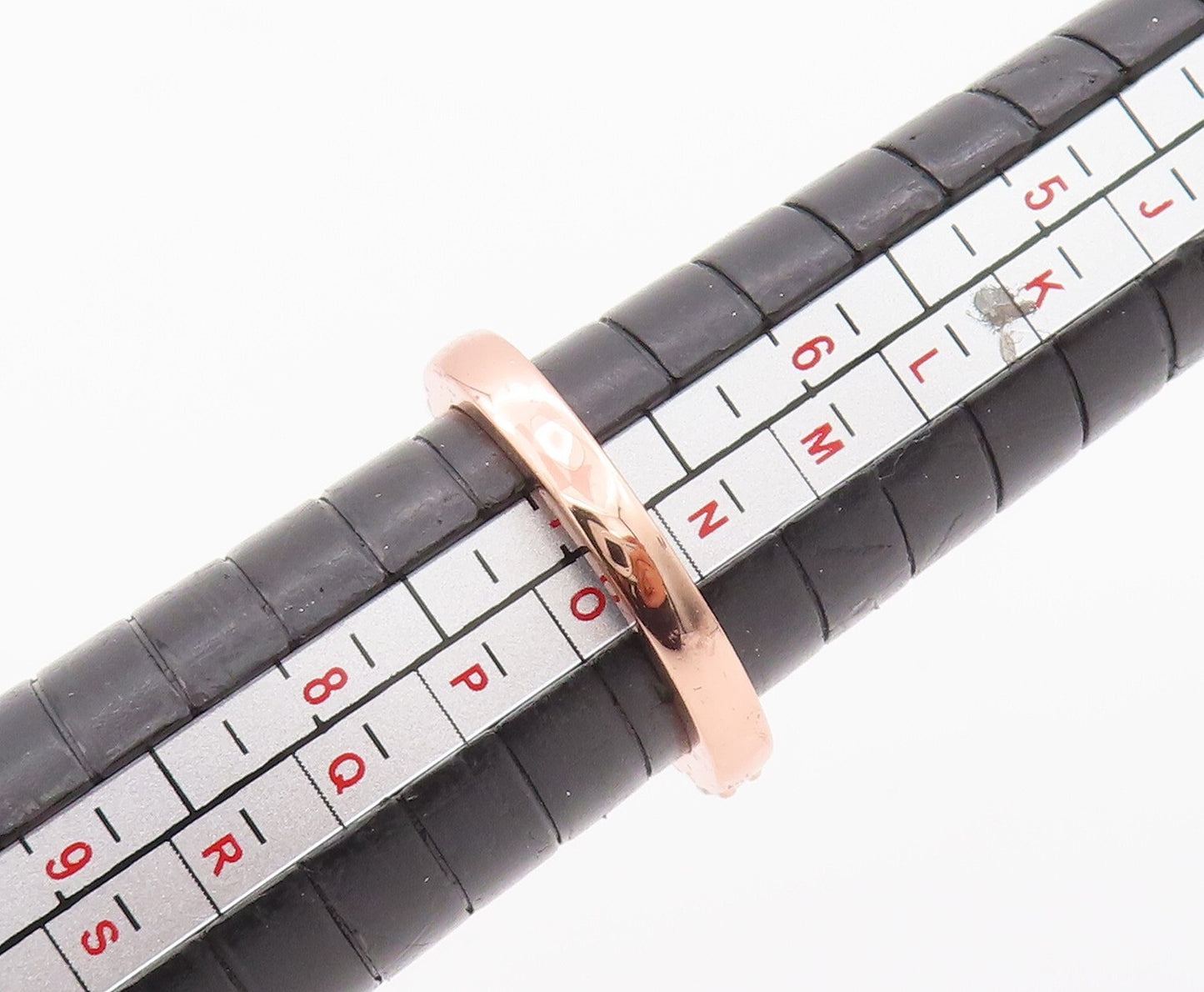 925 Sterling Silver Vintage Ring Rose Gold Plated Round CZ Inlay Sz 7 RG29318