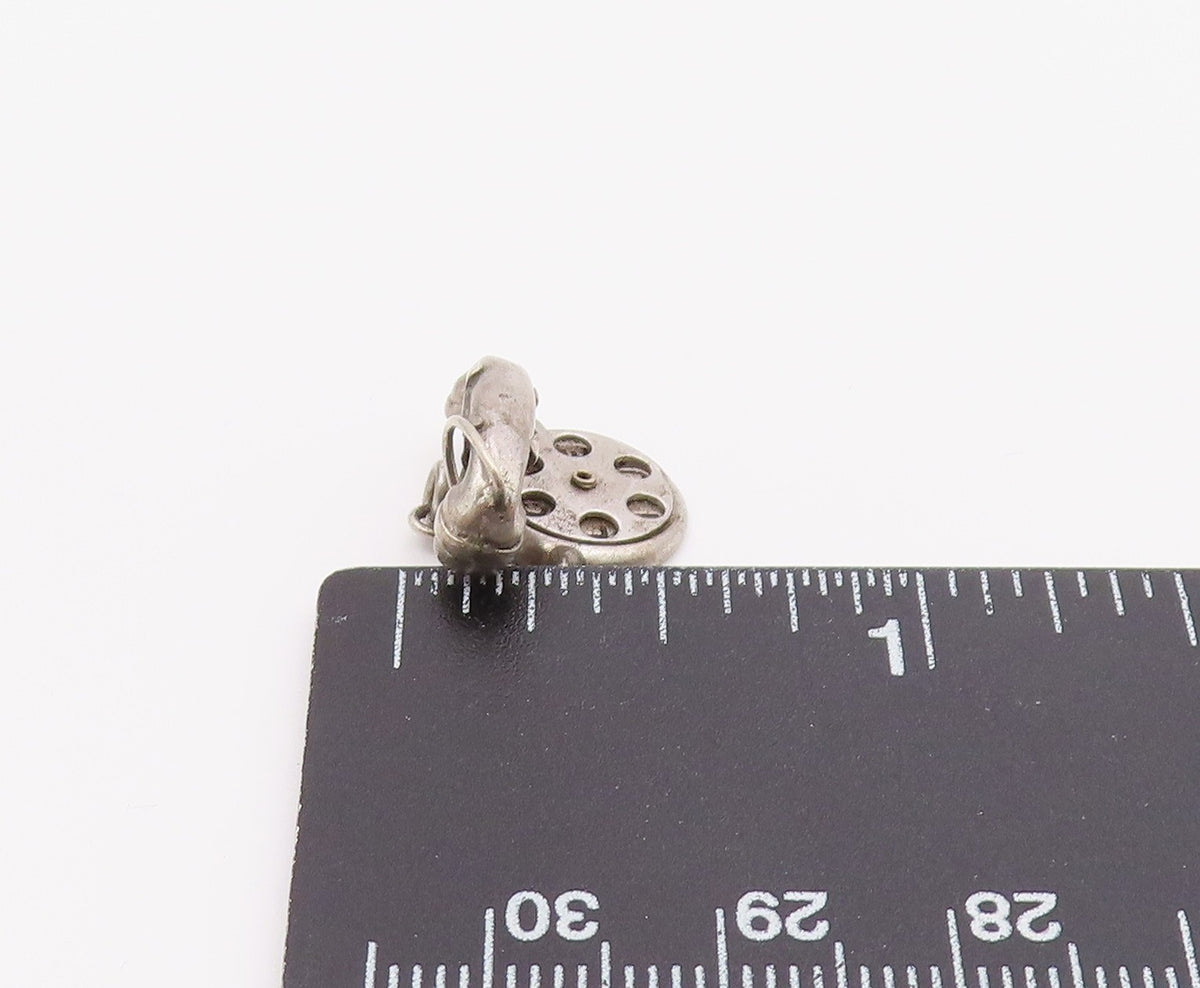 925 Sterling Silver Vintage Petite Old Fashioned Telephone Pendant PT18386