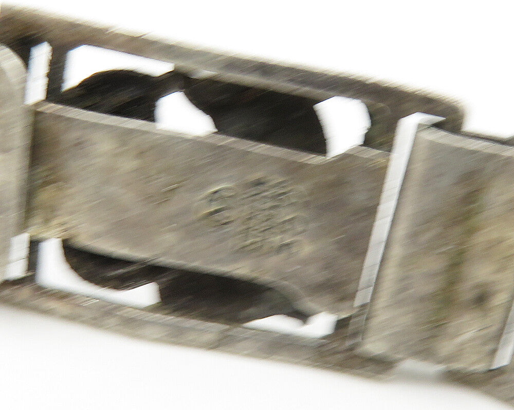 MUNKSGAARD DENMARK 925 Silver Vintage Floral Panel Chain Bracelet BT7057