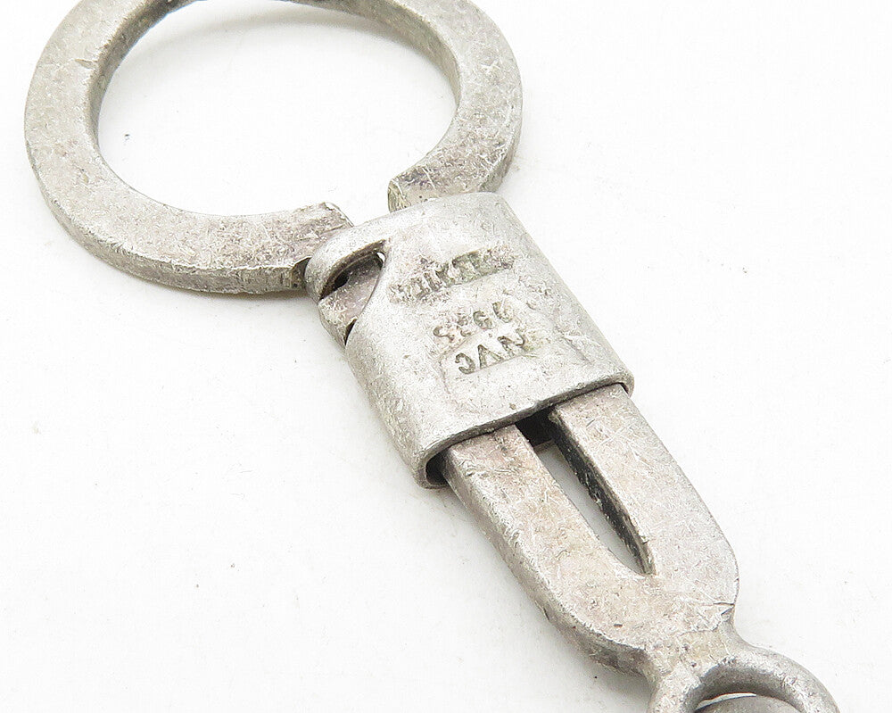 NVC MEXICO 925 Sterling Silver Vintage Baseball Cap Motif Key Chain TR1751