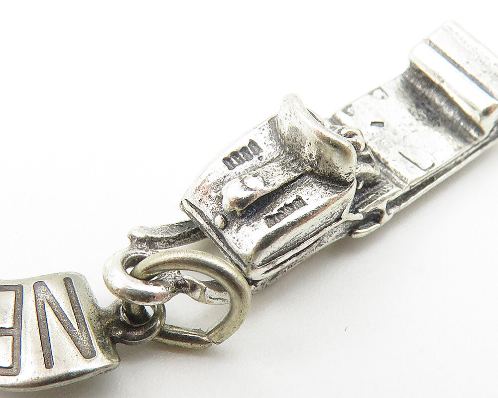 925 Sterling Silver Vintage Petite Winter Snow Sled New York Pendant PT8912