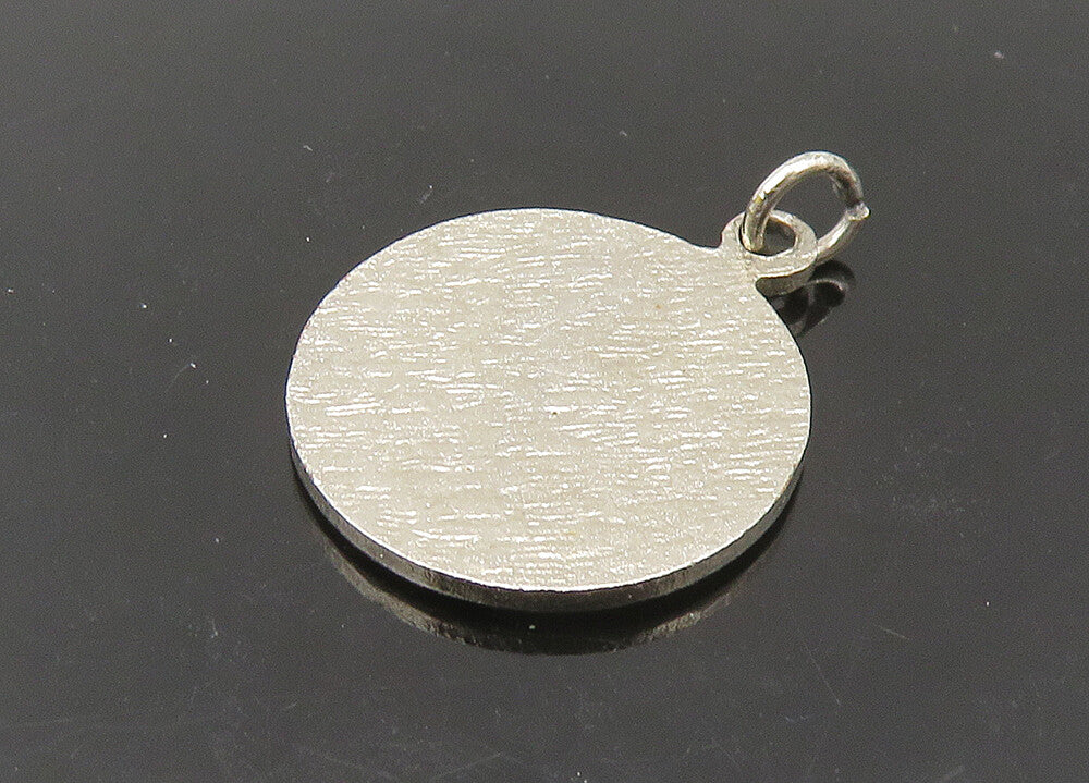 925 Sterling Silver Vintage Enamel Rutland Vermont Souvenir Pendant PT18326