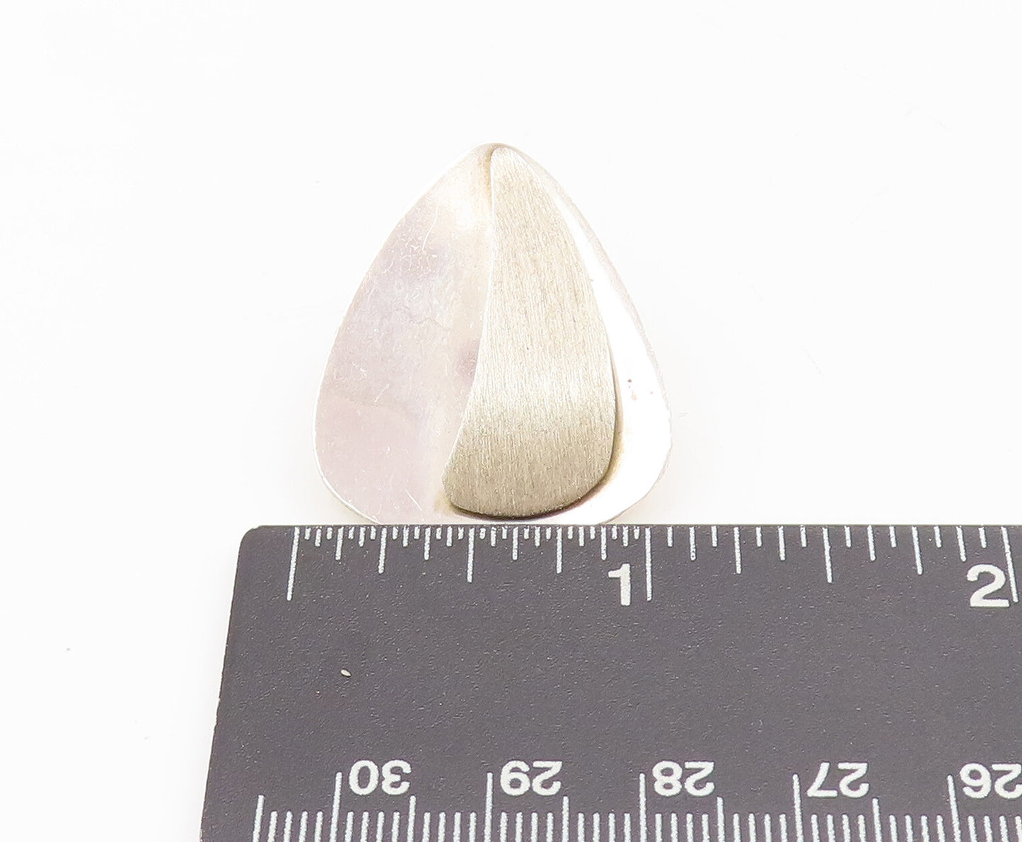 MEXICO 925 Silver Vintage Minimalist Designer Triangular Earrings EG12647