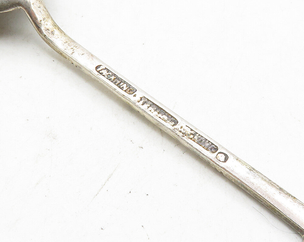 925 Sterling Silver Vintage Antique Chinese Writing Espresso Spoon TR1657