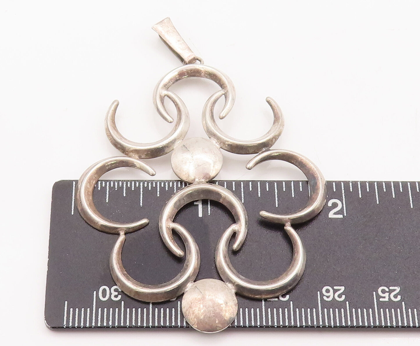 925 Sterling Silver Vintage Pendant Solid Cutout HC Ostrem Norway PT23135