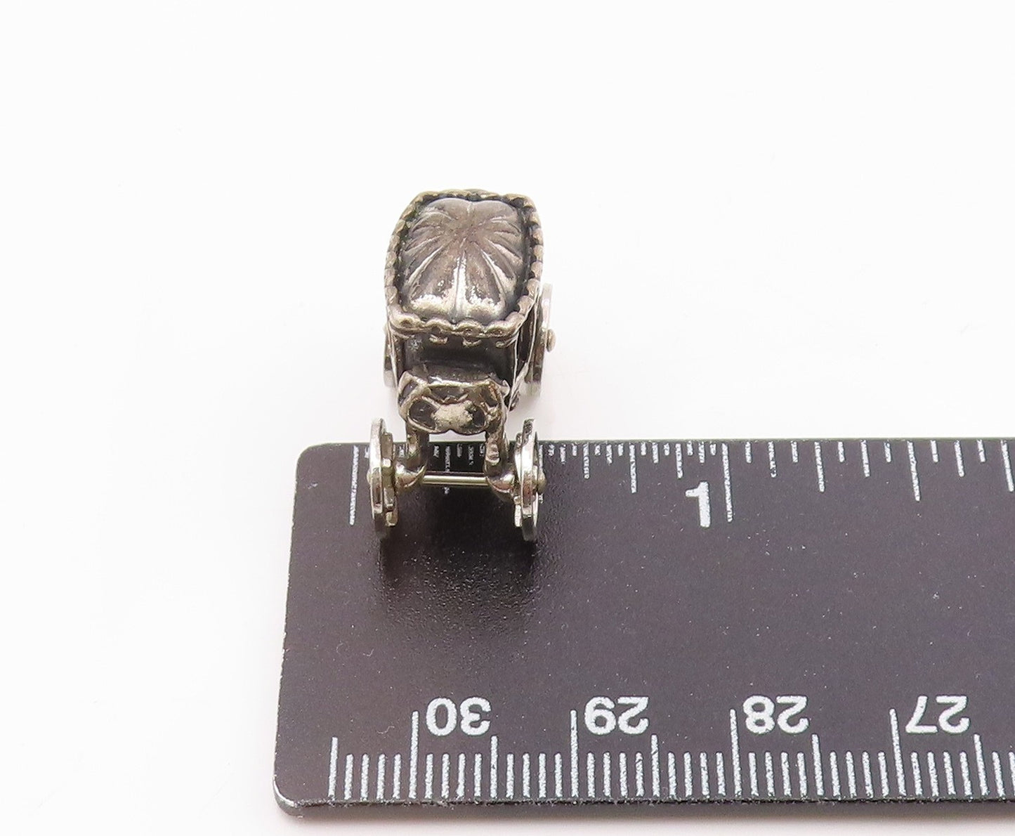 BEAUCRAFT 925 Silver Vintage Old Fashion Carriage Pendant (MOVES) PT21469