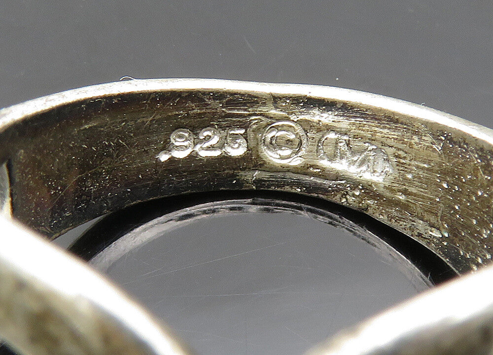 925 Silver Vintage Marquise Cut Cubic Zirconia Cocktail Ring Sz 7 RG21613