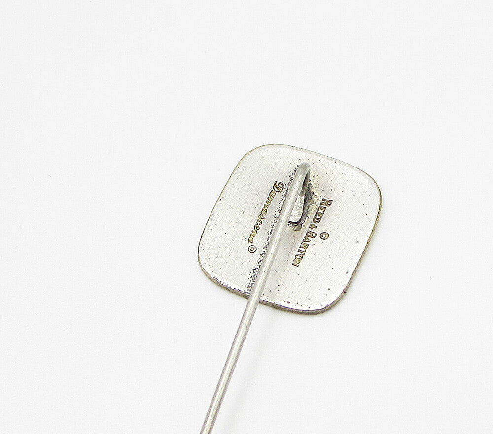 REED & BARTON 925 Sterling Silver Vintage Enamel Art Pin TR1027