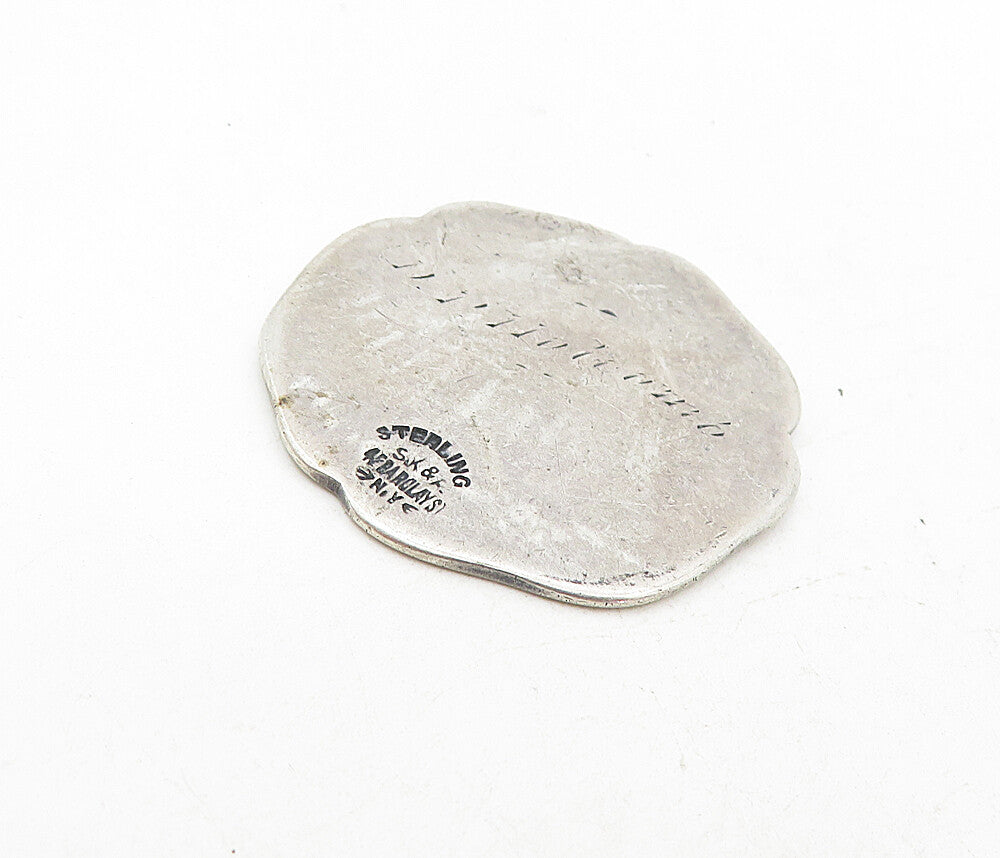 925 Sterling Silver Vintage Antique Carteret Club New Jersey Medallion TR1358