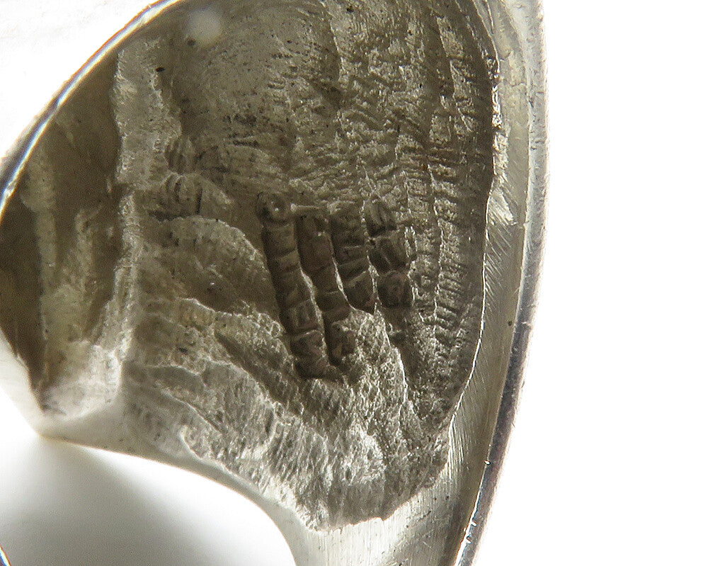 MEXICO 925 Sterling Silver Vintage Shiny Sculpted Band Ring Sz 7 RG14746