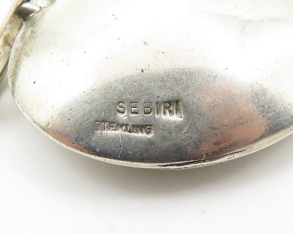 CELIA SEBIRI 925 Silver Vintage Shiny Smooth Love Heart Pendant PT14226