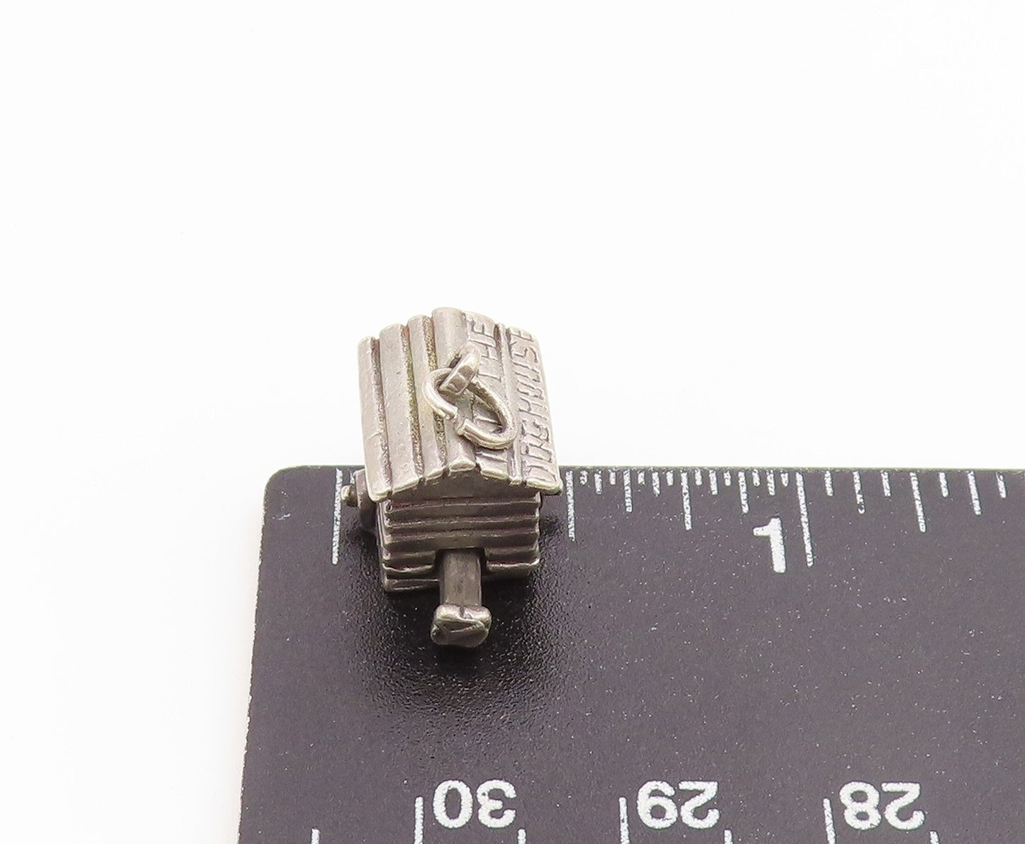 925 Sterling Silver Vintage Pendant Man In The Doghouse Charm MOVES PT26573