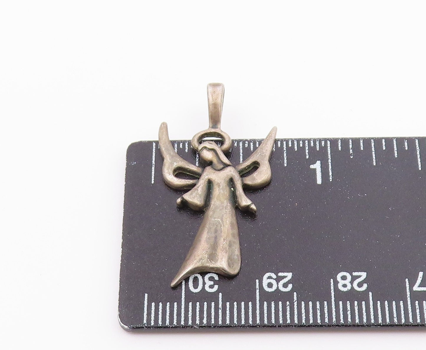 925 Sterling Silver Vintage Angel Woman With Gown Pendant PT21129