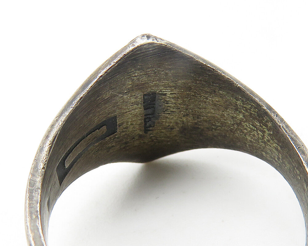 925 Sterling Silver Vintage Antique Boy Scouts USA Band Ring Sz 6 RG11545