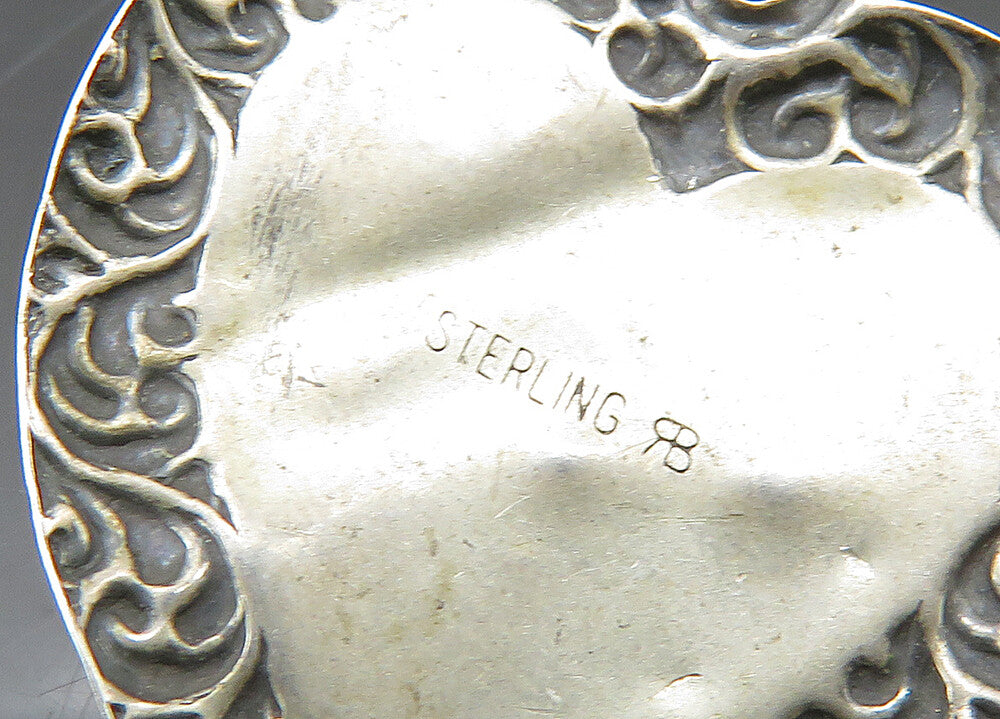 925 Sterling Silver Vintage Petite Pearl Bordered Love Heart Pendant PT16469