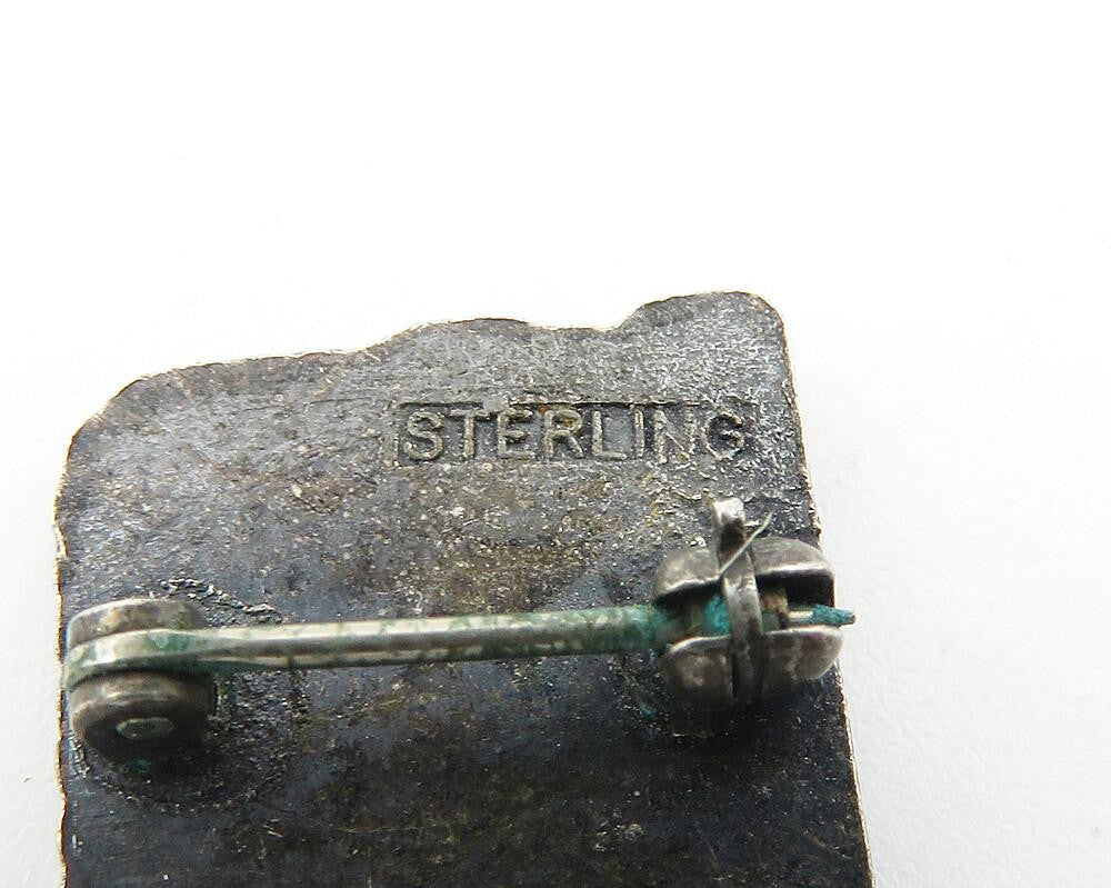 925 Sterling Silver Vintage Petite Stern's Founders Club Brooch Pin BP4241