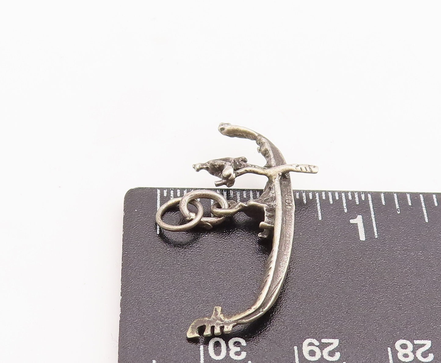 925 Sterling Silver Vintage Pendant Cutout Two People On Boat PT23313