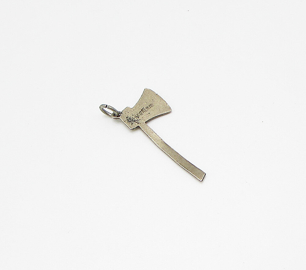 925 Sterling Silver Vintage Washington Hammer Drop Pendant PT2374