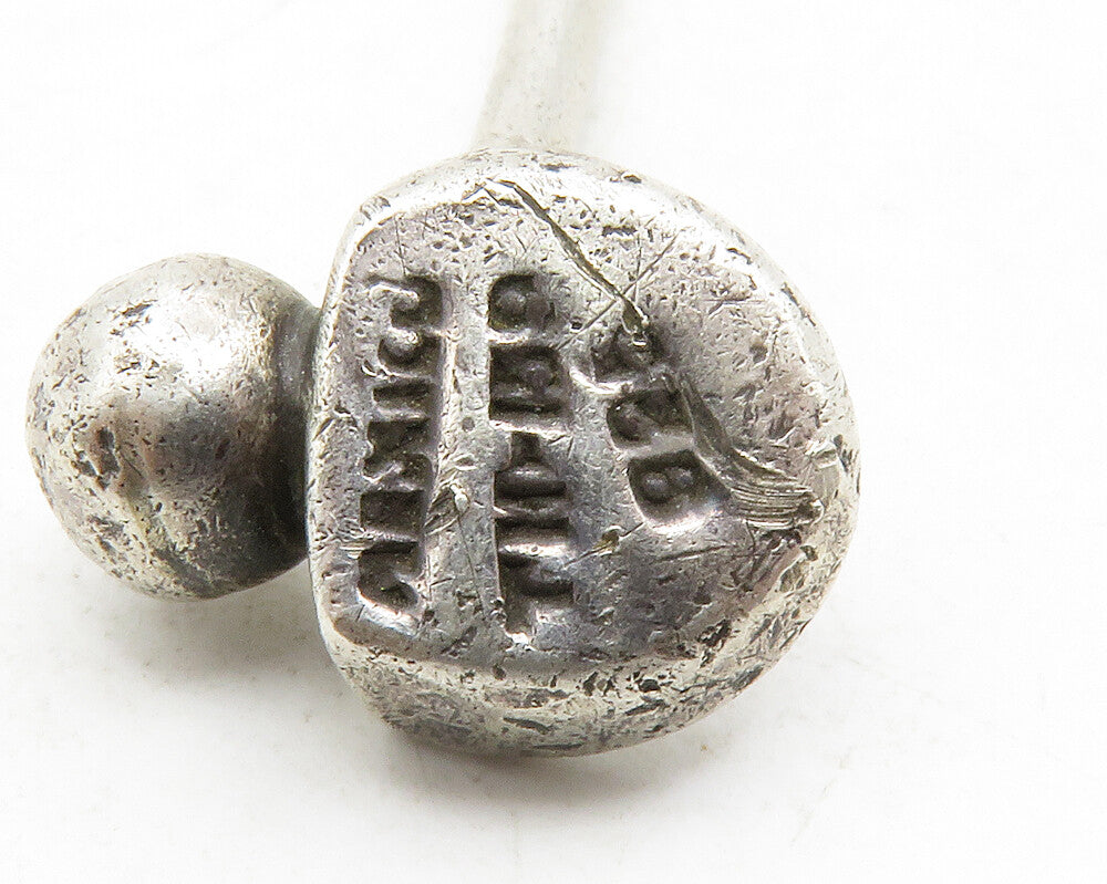 MEXICO 925 Sterling Silver Vintage 2 Tone Golf Club Sports Key Chain TR1896
