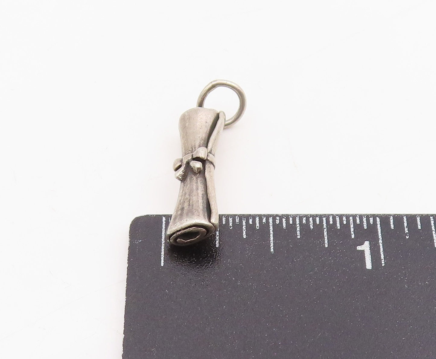 925 Sterling Silver Vintage Pendant JAMES AVERY Graduation Diploma Charm PT25203