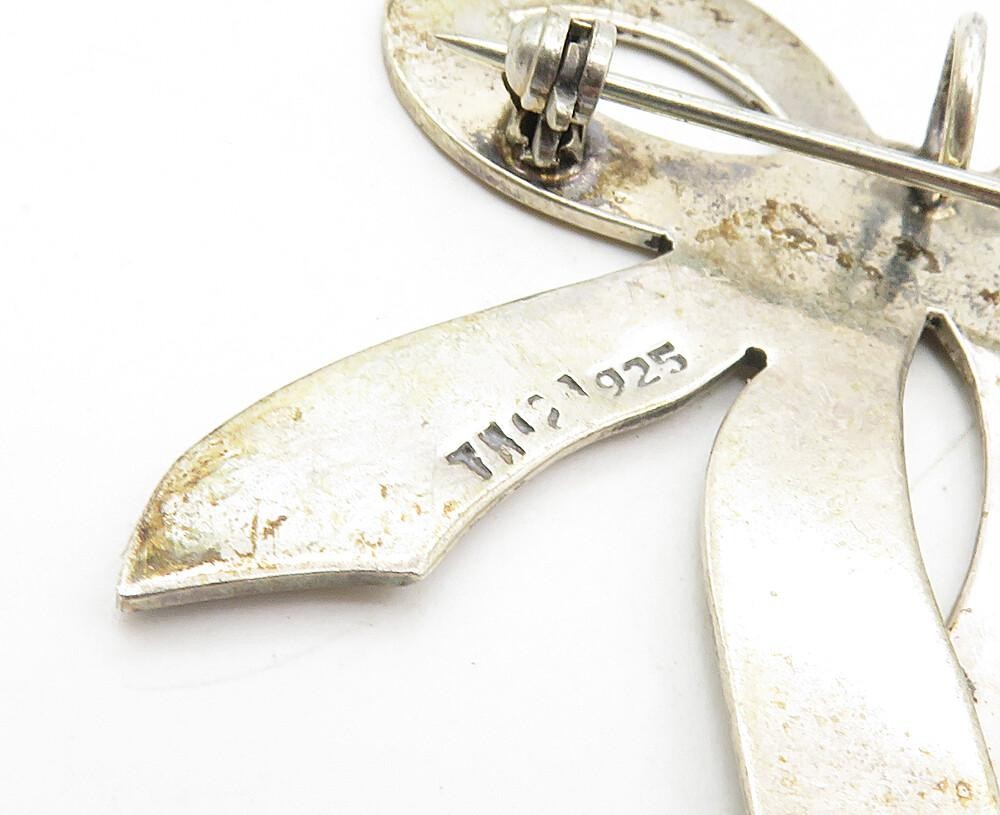 925 Sterling Silver Vintage Shiny Smooth Bow Tied Ribbon Brooch Pin BP3518