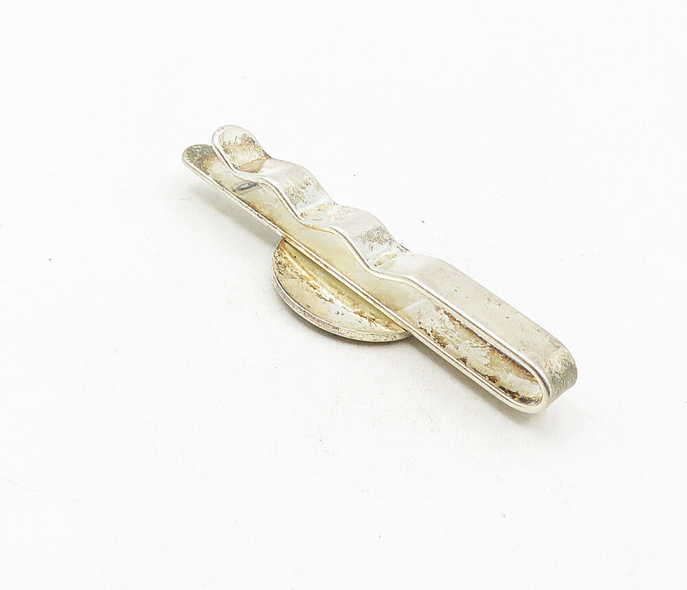 925 Sterling Silver Vintage Navan R.F.C. Rugby Club Badge Tie Clip TR1417