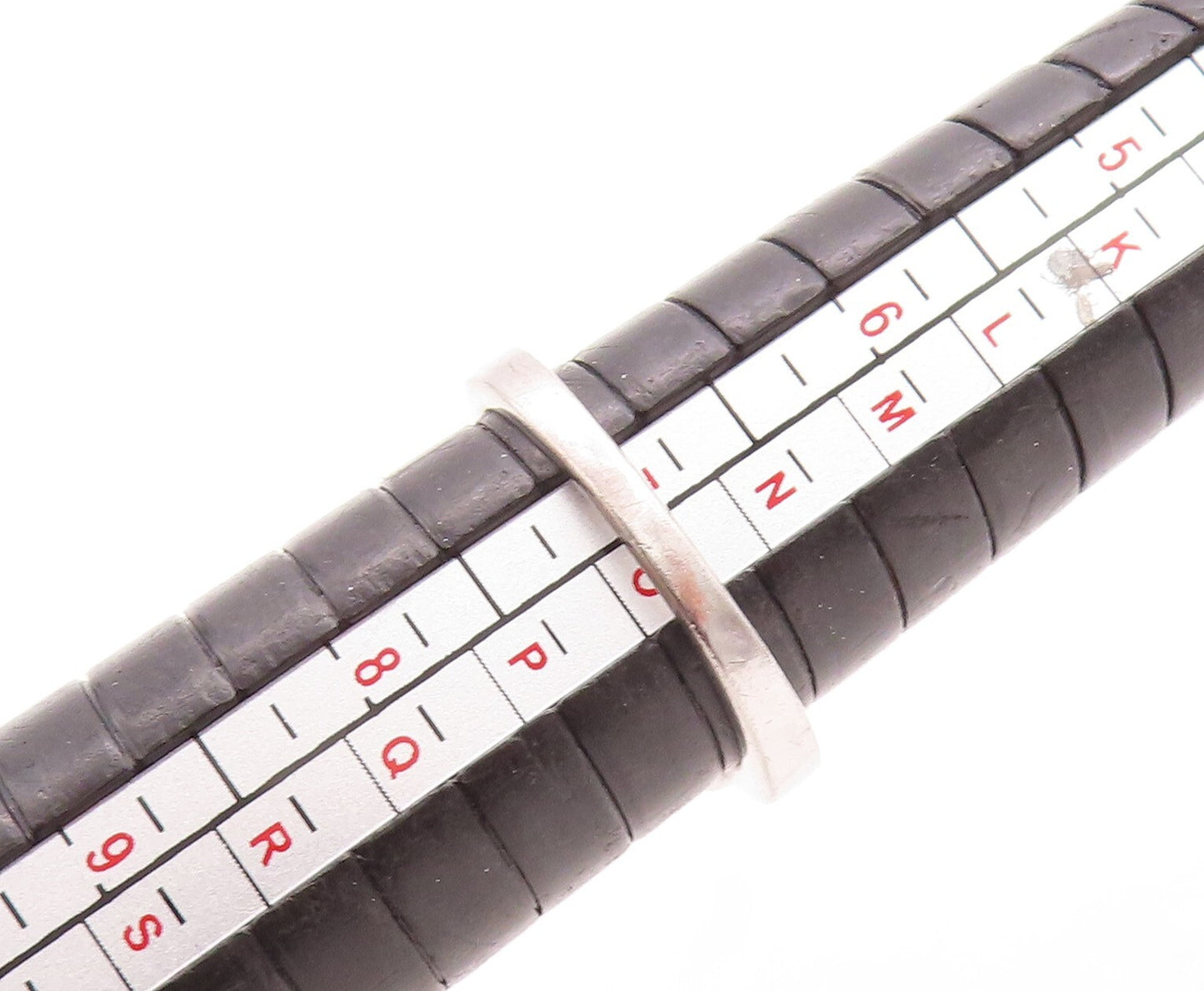 925 Sterling Silver Vintage Ring Oval Cut Halo Topaz Square Inlay Sz 7 RG31620