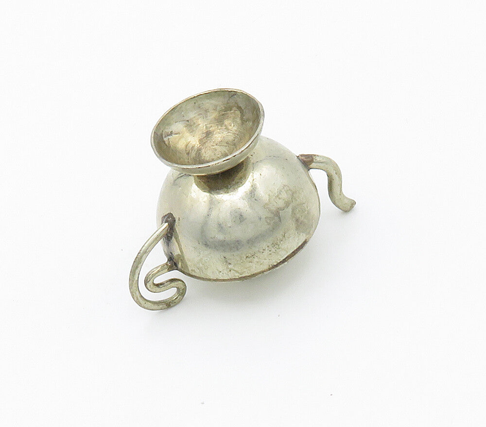 925 Sterling Silver Vintage Petite Smooth Tea Pot Kettle Trinket TR2155