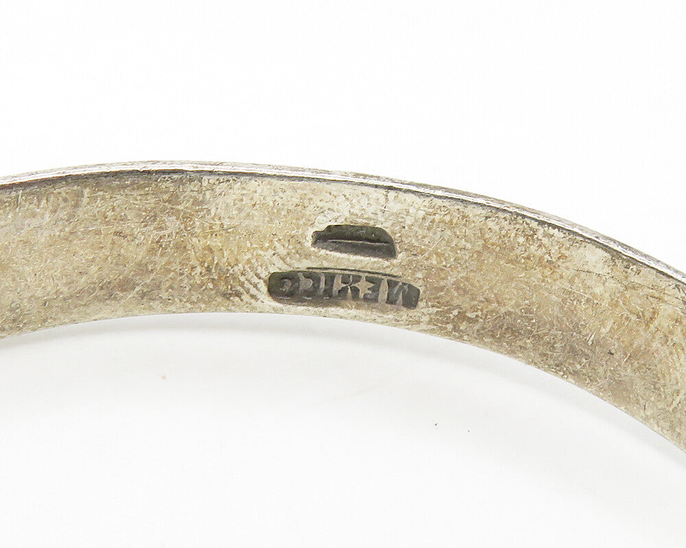 MEXICO 925 Sterling Silver Vintage XO Hugs & Kisses Cuff Bracelet BT6927