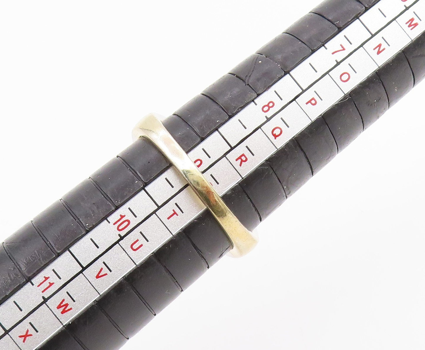 925 Sterling Silver Vintage Ring Multi Shape CZ Two Tone Band Sz 9 RG35002