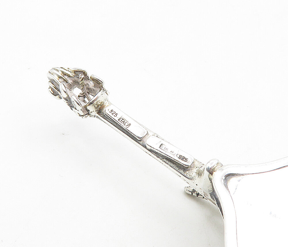 925 Sterling Silver Vintage Cello Musical Instrument & Holder Trinket TR1356