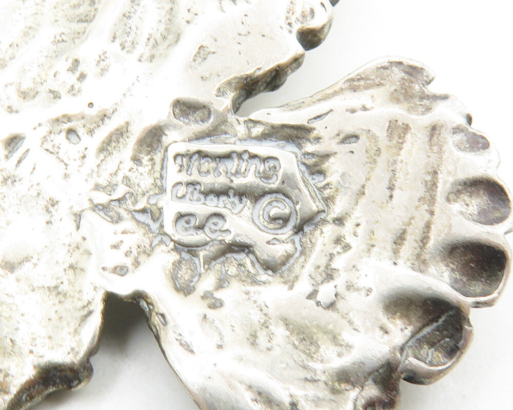 LIBERTY C.C. NAVAJO 925 Sterling Silver Vintage Flying Eagle Pendant PT14464