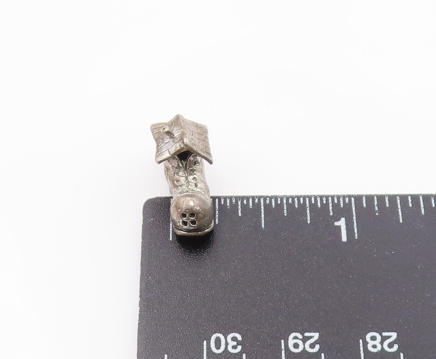 925 Sterling Silver Vintage Boot House Family Pendant (OPENS) PT15885