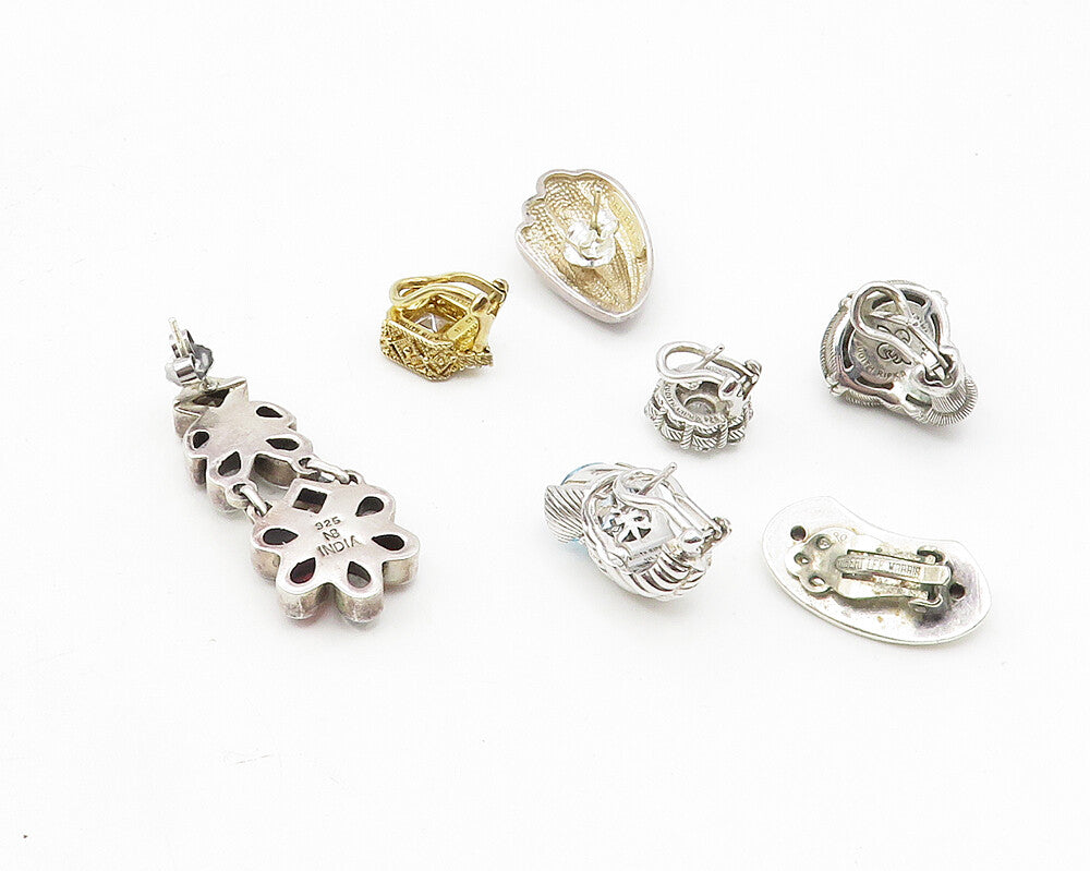 J. RIPKA, C. KRYPELL, N. BUTLER 925 Silver Lot of Single Earrings EG5377