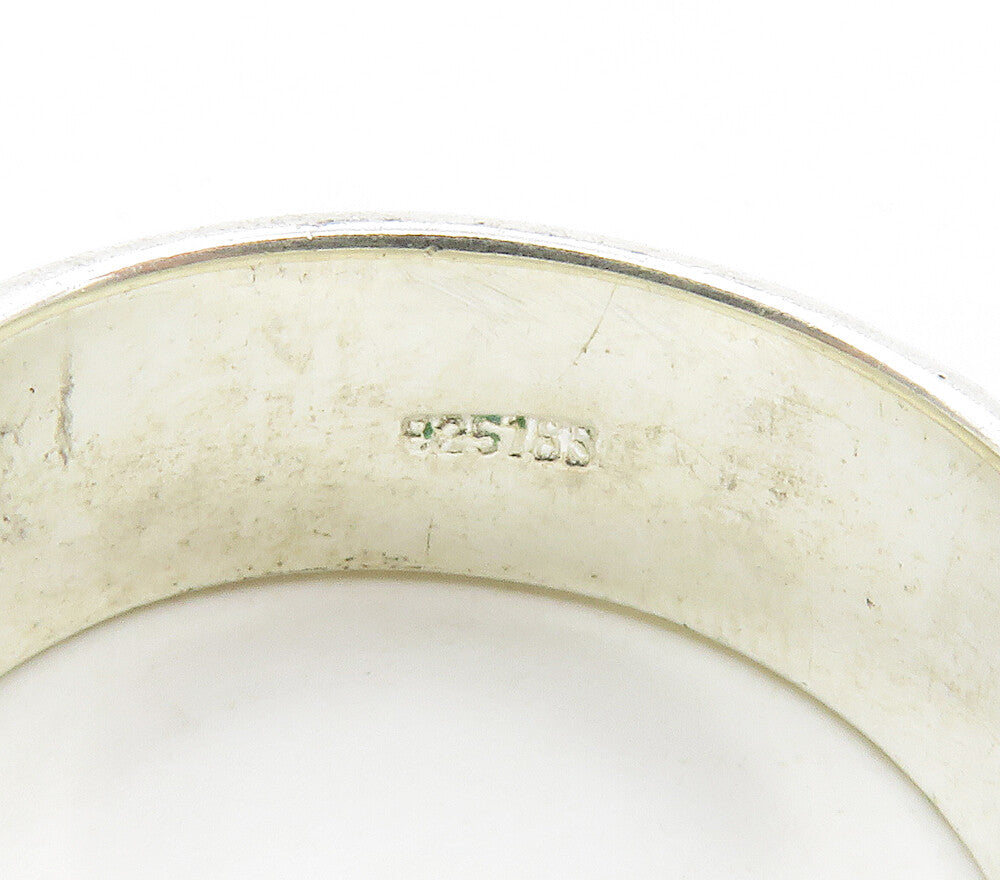 925 Sterling Silver Shiny Polished Rope Twist Band Ring Sz 9.5 RG15084