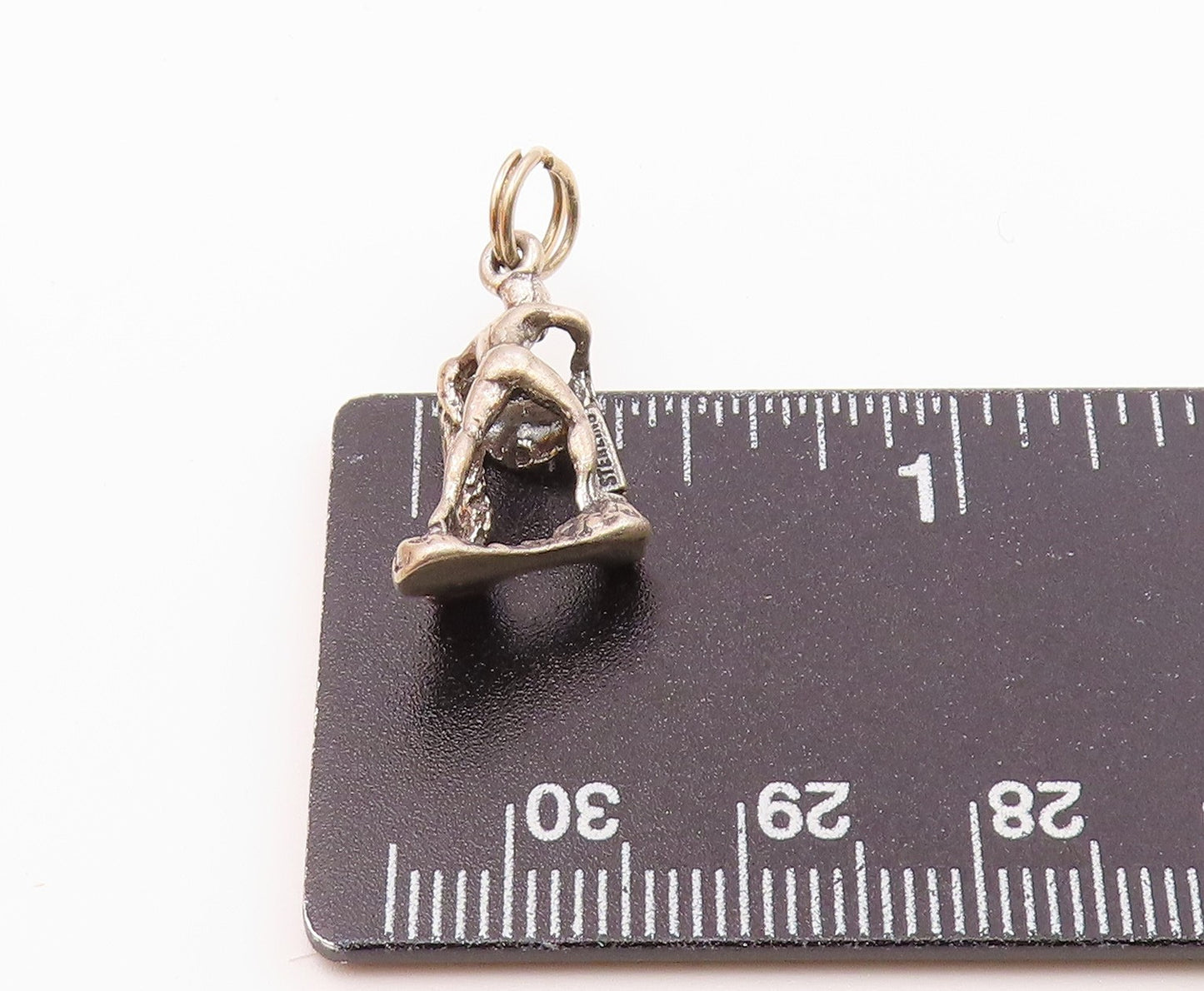 925 Sterling Silver Vintage Petite Matador Bull Fighter Pendant PT18665